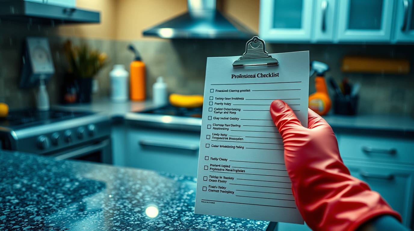 Professional Kitchen Cleaning Checklist